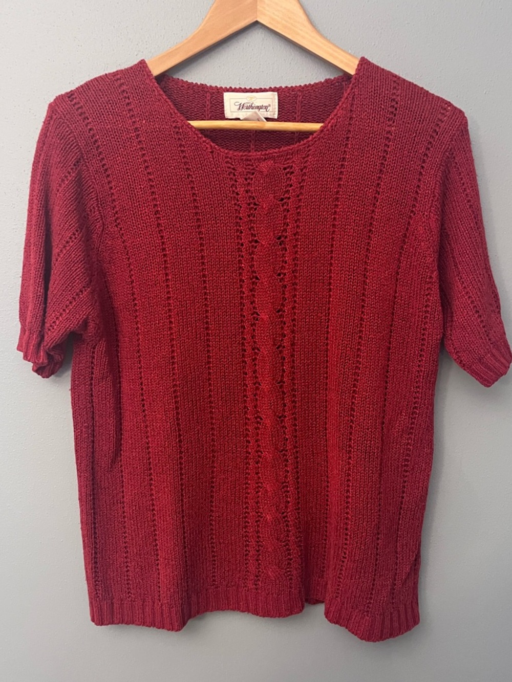 Vintage Worthington Short Sleeve Sweater